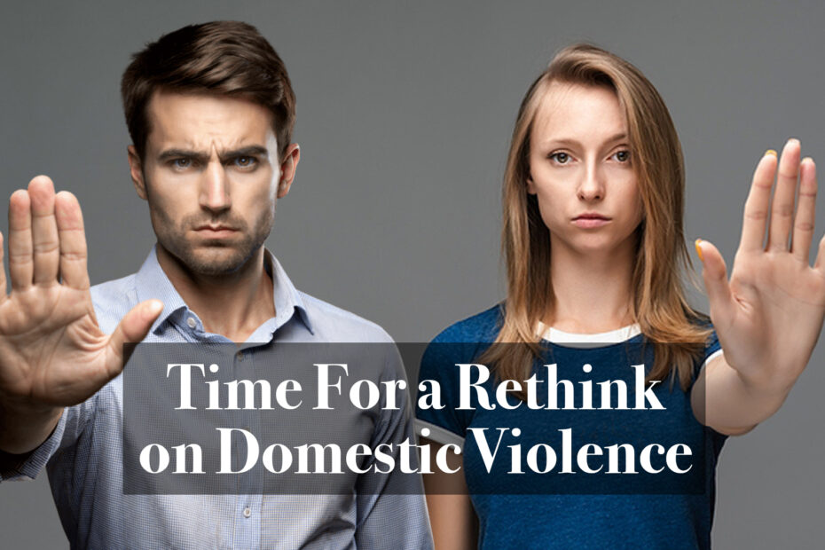 A man and woman are saying stop