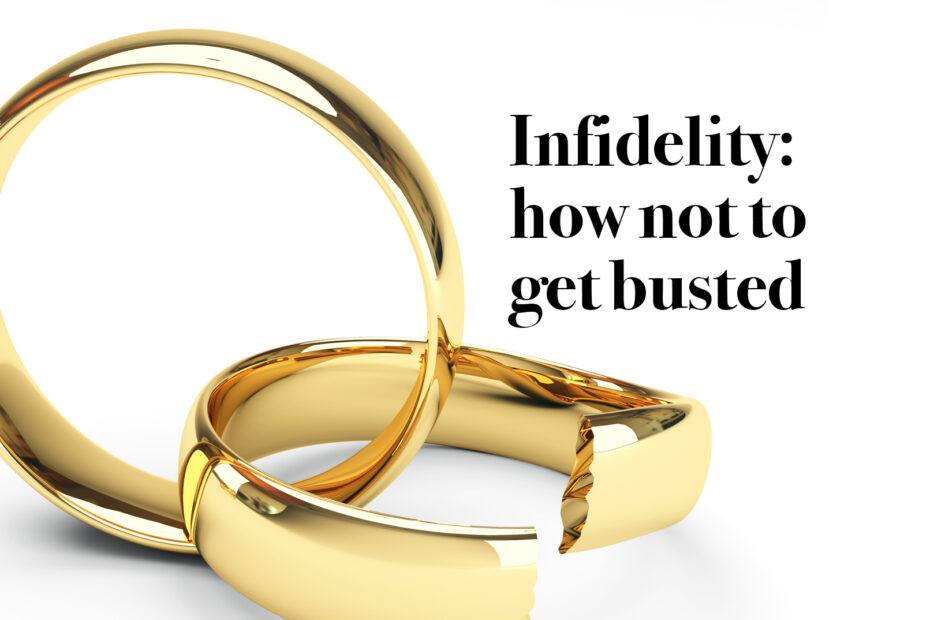 Two wedding rings linked together and one is broken